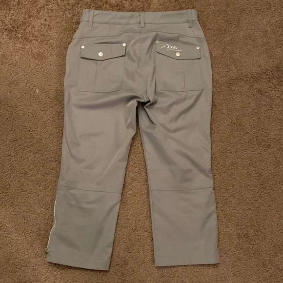 XDS Cropped or Capris Cargo style pants Sz 6 Athletic 5 front pockets zipper leg - Picture 2 of 9